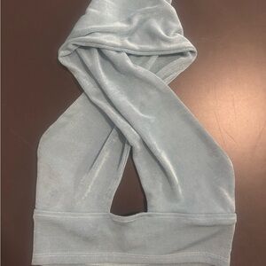 Princess Polly Cross Blue Top